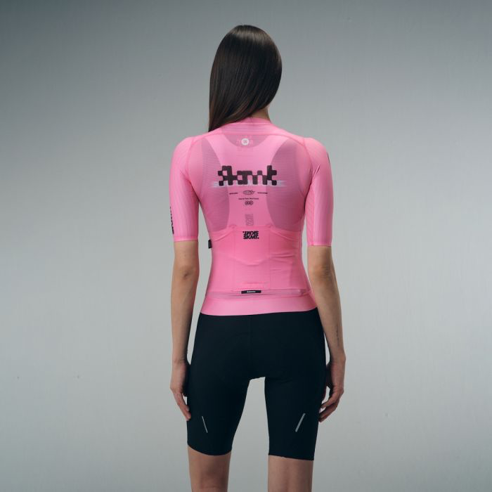 WOMENS JERSEY FLUX BLOCK - PULSE PINK
