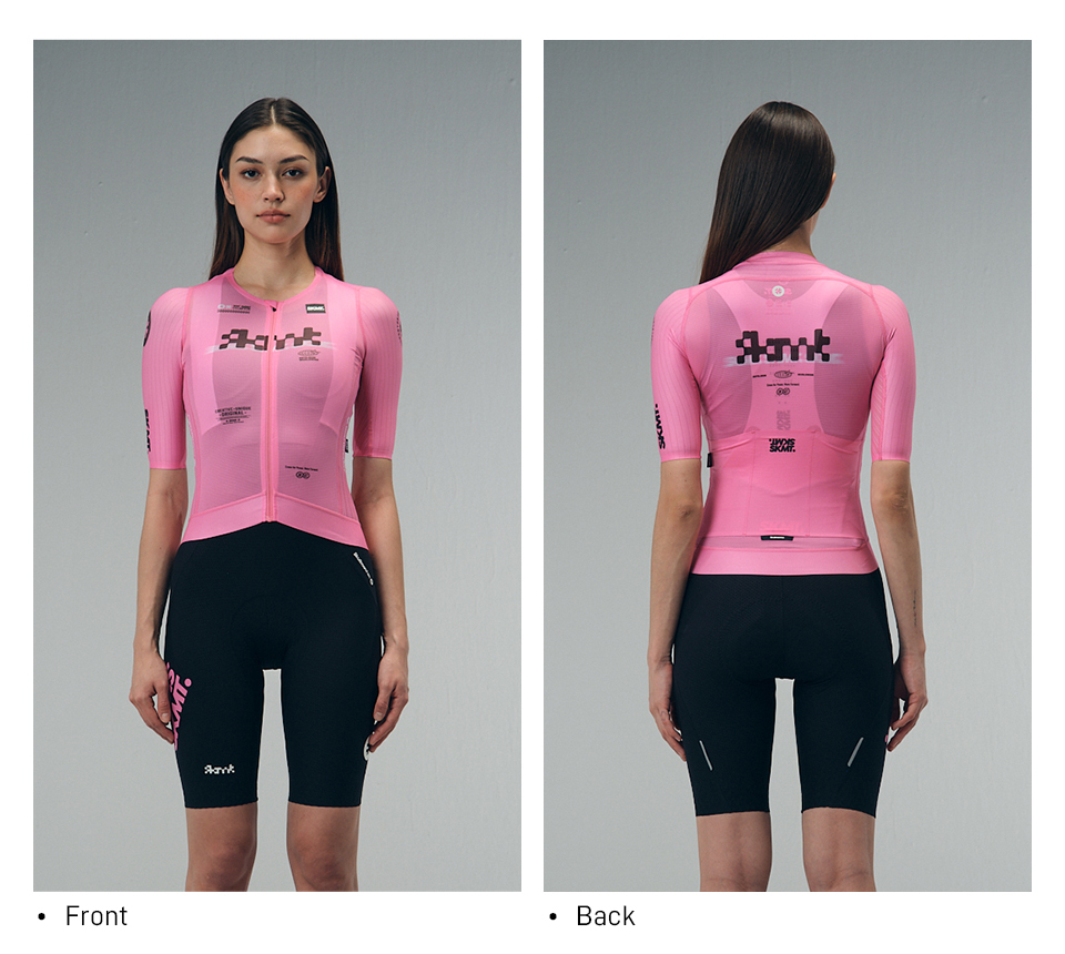 WOMENS JERSEY FLUX BLOCK - PULSE PINK