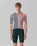 SHORT SLEEVE JERSEY MENS – V MOTIVA – GREEN & RUST