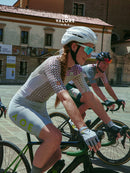 SHORT SLEEVE JERSEY WOMENS – V MOTIVA – GREEN & RUST