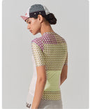 SHORT SLEEVE JERSEY WOMENS – V MOTIVA – LILAC & SAND