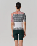 SHORT SLEEVE JERSEY WOMENS – V MOTIVA – GREEN & RUST