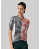 SHORT SLEEVE JERSEY WOMENS – V MOTIVA – GREEN & RUST
