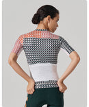 SHORT SLEEVE JERSEY WOMENS – V MOTIVA – GREEN & RUST
