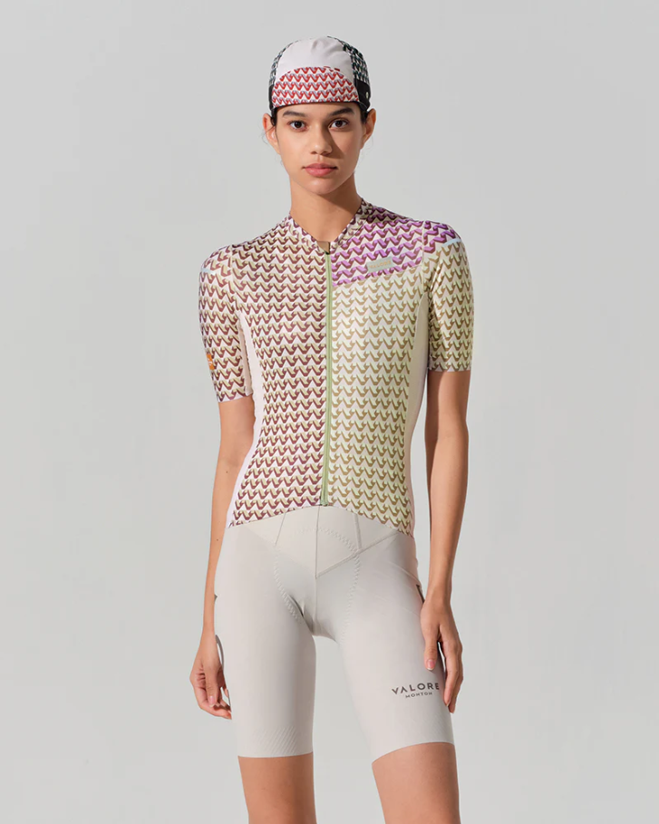 SHORT SLEEVE JERSEY WOMENS – V MOTIVA – LILAC & SAND