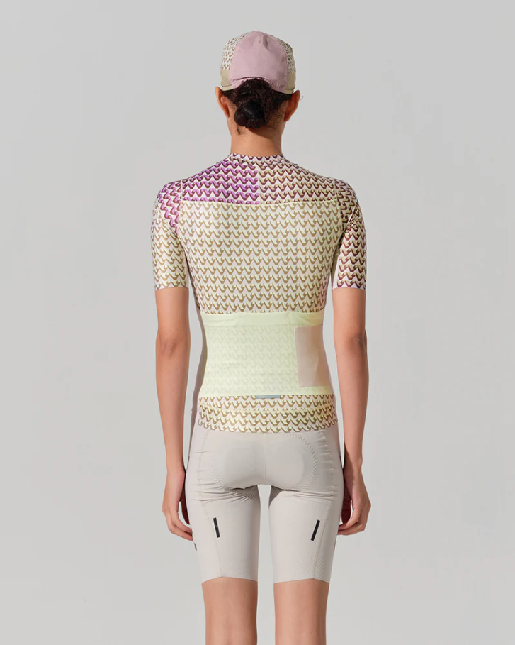 SHORT SLEEVE JERSEY WOMENS – V MOTIVA – LILAC & SAND