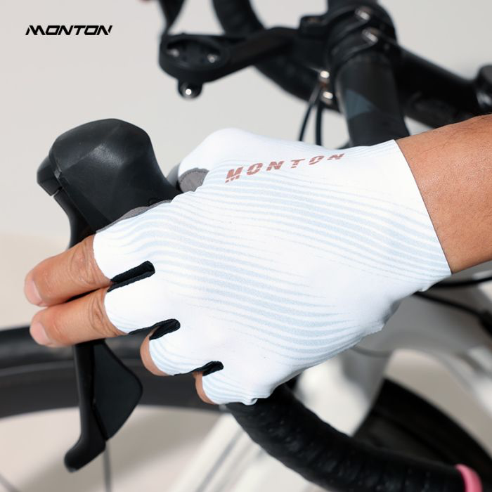 FINGERLESS CYCLING GLOVES SHADOWFADE WHITE