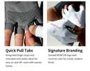 FINGERLESS CYCLING GLOVES SHADOWFADE GREEN