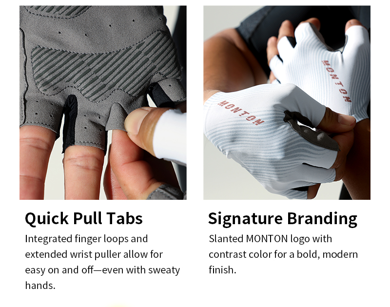 FINGERLESS CYCLING GLOVES SHADOWFADE GREEN