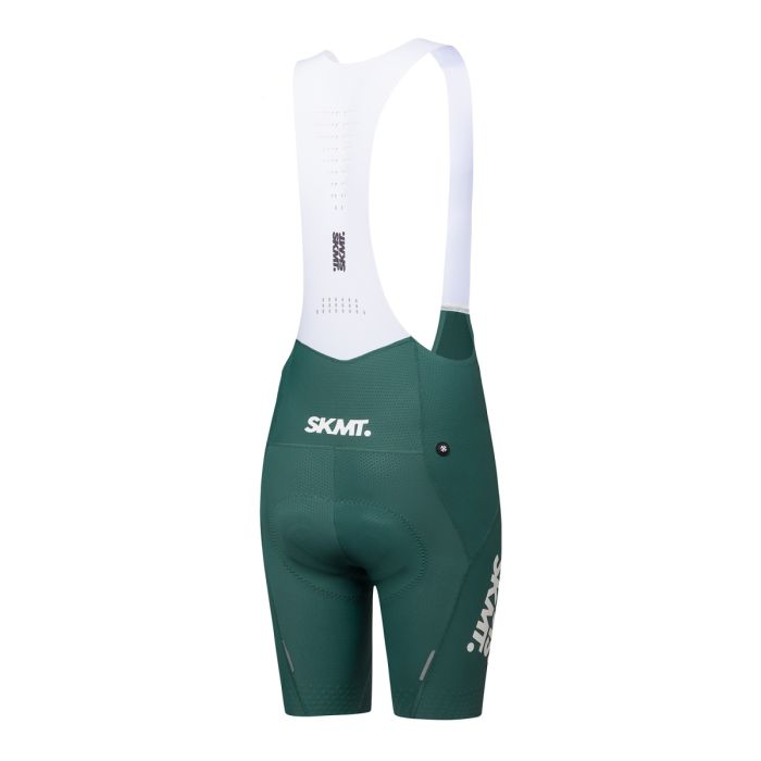 MENS BIB SHORTS FLUX BLOCK - DEEP FOREST
