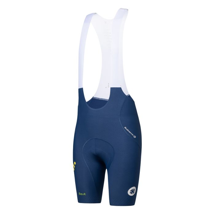 MENS BIB SHORTS FLUX BLOCK - DEEP NAVY