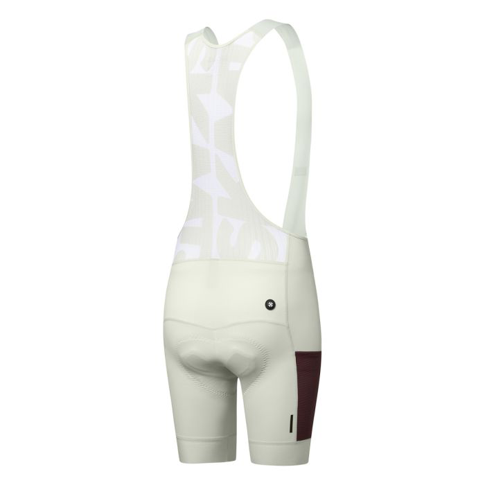 WOMENS BIB SHORTS MOTION UTILITY – ALMOND WHITE
