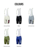 WOMENS BIB SHORTS MOTION UTILITY – ALMOND WHITE