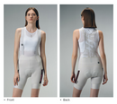 WOMENS BIB SHORTS MOTION UTILITY – ALMOND WHITE