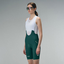 WOMENS BIB SHORTS FLUX BLOCK - DEEP FOREST