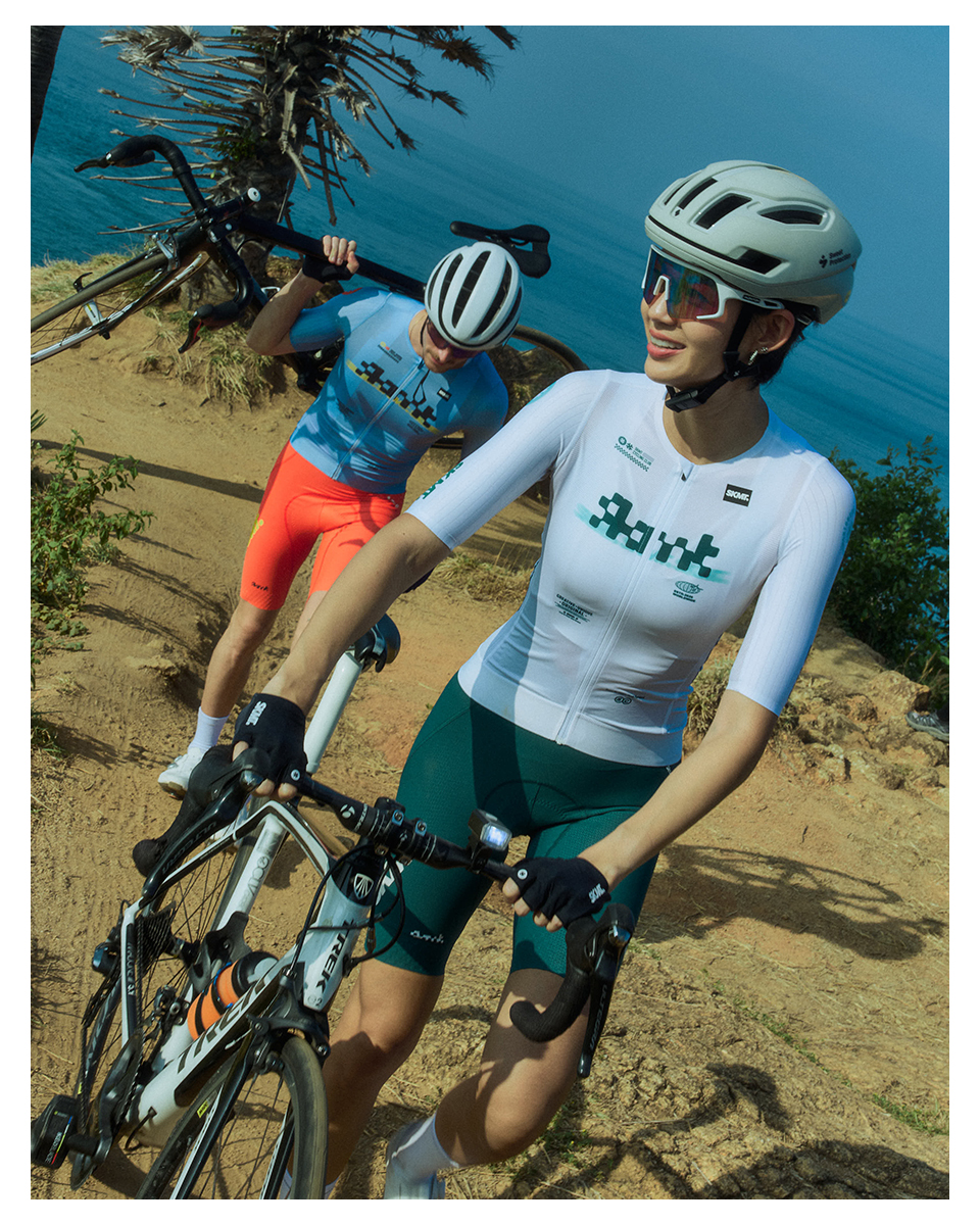 WOMENS BIB SHORTS FLUX BLOCK - DEEP FOREST