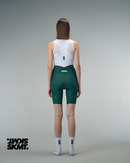 WOMENS BIB SHORTS FLUX BLOCK - DEEP FOREST