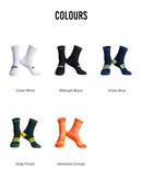 CYCLING SOCKS FLUX BLOCK - MIDNIGHT BLACK