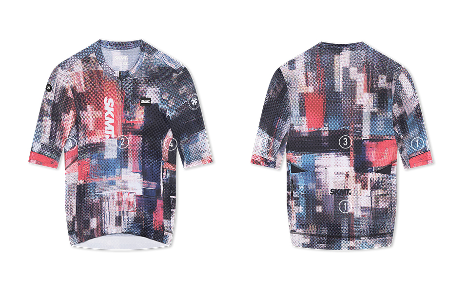 MENS JERSEY MOSAIC - BLUE