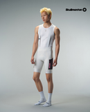MENS BIB SHORTS MOTION UTILITY – ALMOND WHITE