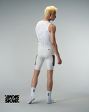 MENS BIB SHORTS MOTION UTILITY – ALMOND WHITE
