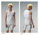 MENS BIB SHORTS MOTION UTILITY – ALMOND WHITE