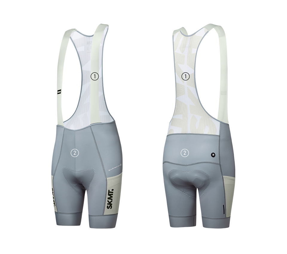 MENS BIB SHORTS MOTION UTILITY – ULTIMATE GREY