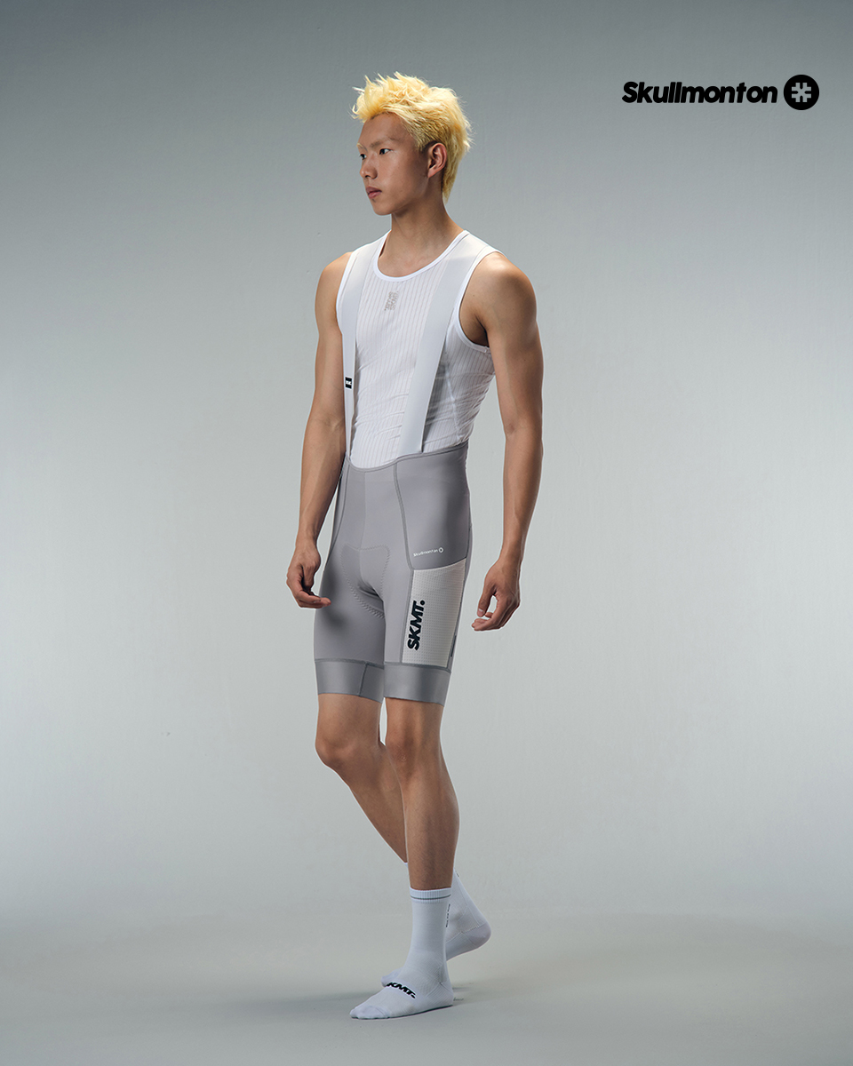 MENS BIB SHORTS MOTION UTILITY – ULTIMATE GREY