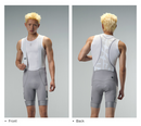 MENS BIB SHORTS MOTION UTILITY – ULTIMATE GREY