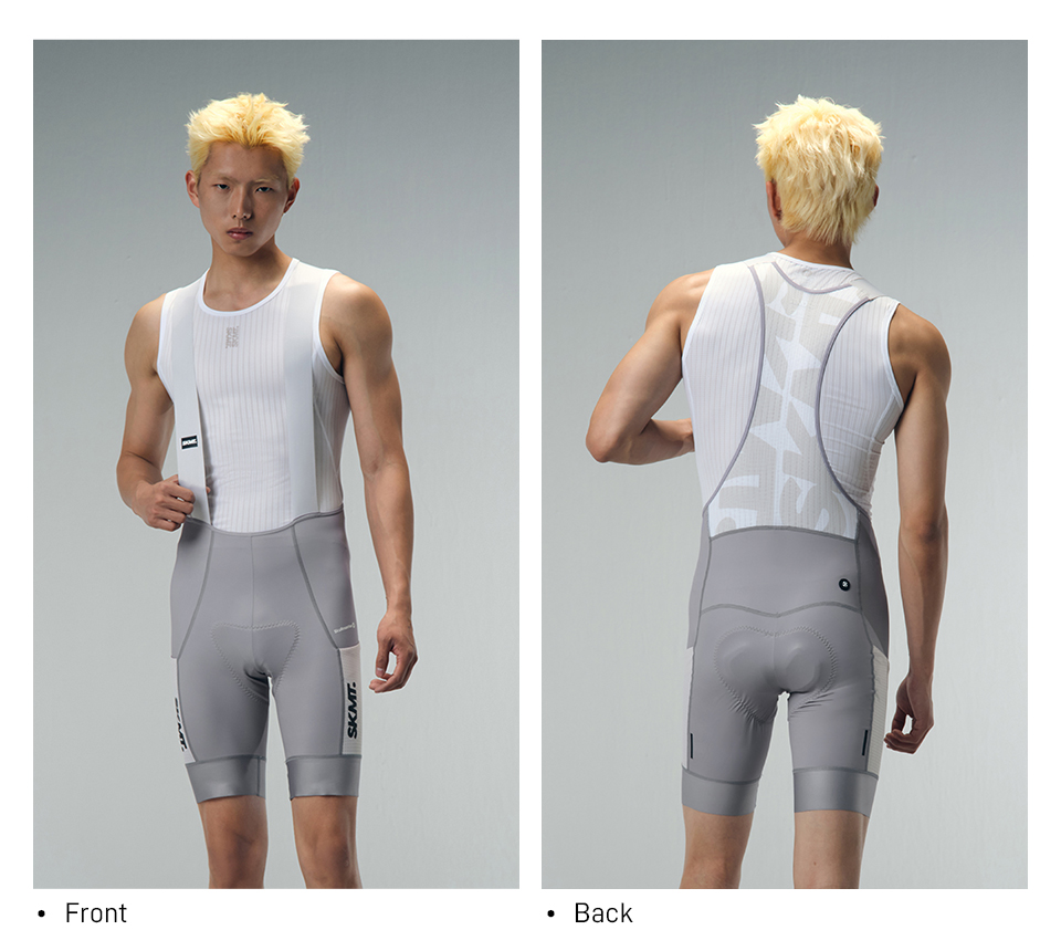 MENS BIB SHORTS MOTION UTILITY – ULTIMATE GREY