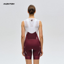 WOMENS BIB SHORTS CHASESUMMER BURGUNDY RED