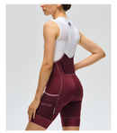 WOMENS BIB SHORTS CHASESUMMER BURGUNDY RED