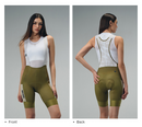 WOMENS BIB SHORTS MOTION UTILITY – MUSTARD GREEN