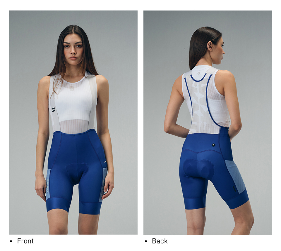 WOMENS BIB SHORTS MOTION UTILITY – DEEP BLUE