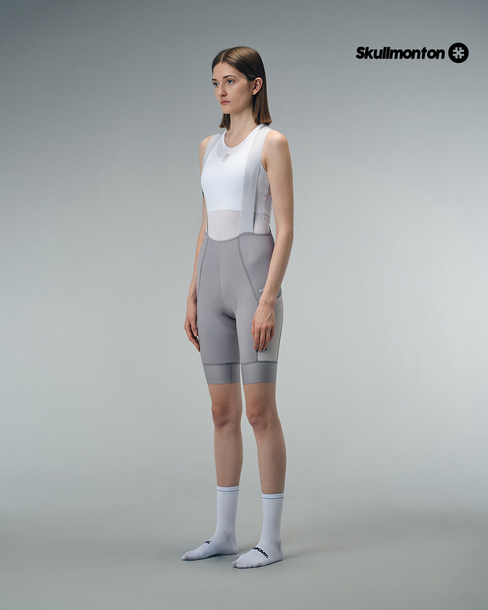 WOMENS BIB SHORTS MOTION UTILITY – ULTIMATE GREY