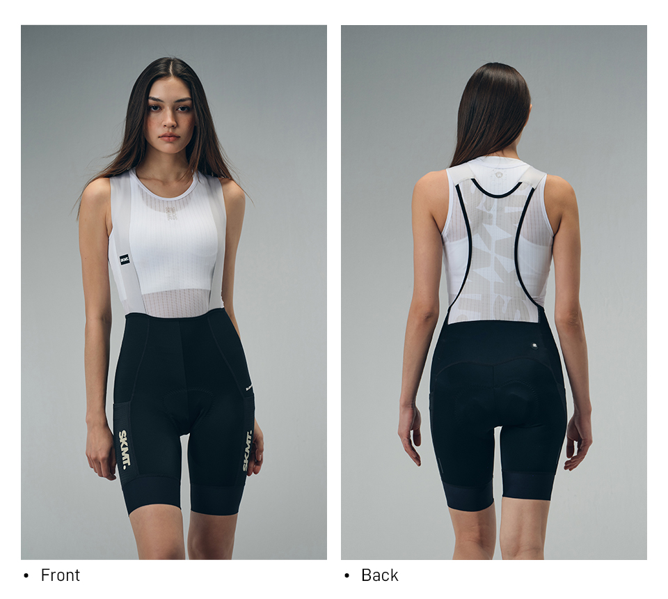 WOMENS BIB SHORTS MOTION UTILITY – BLACK