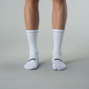 CYCLING SOCKS FLUX BLOCK - CHALK WHITE