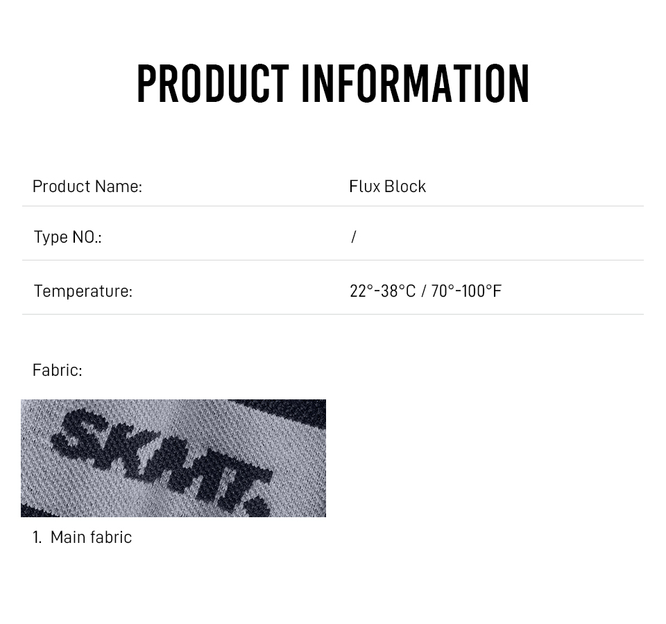 CYCLING SOCKS FLUX BLOCK - MIDNIGHT BLACK