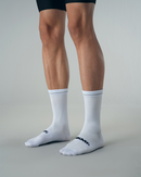 CYCLING SOCKS FLUX BLOCK - CHALK WHITE