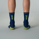 CYCLING SOCKS FLUX BLOCK - URBAN BLUE