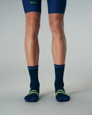 CYCLING SOCKS FLUX BLOCK - URBAN BLUE