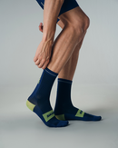 CYCLING SOCKS FLUX BLOCK - URBAN BLUE