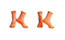 CYCLING SOCKS FLUX BLOCK - HEATWAVE ORANGE