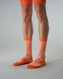CYCLING SOCKS FLUX BLOCK - HEATWAVE ORANGE