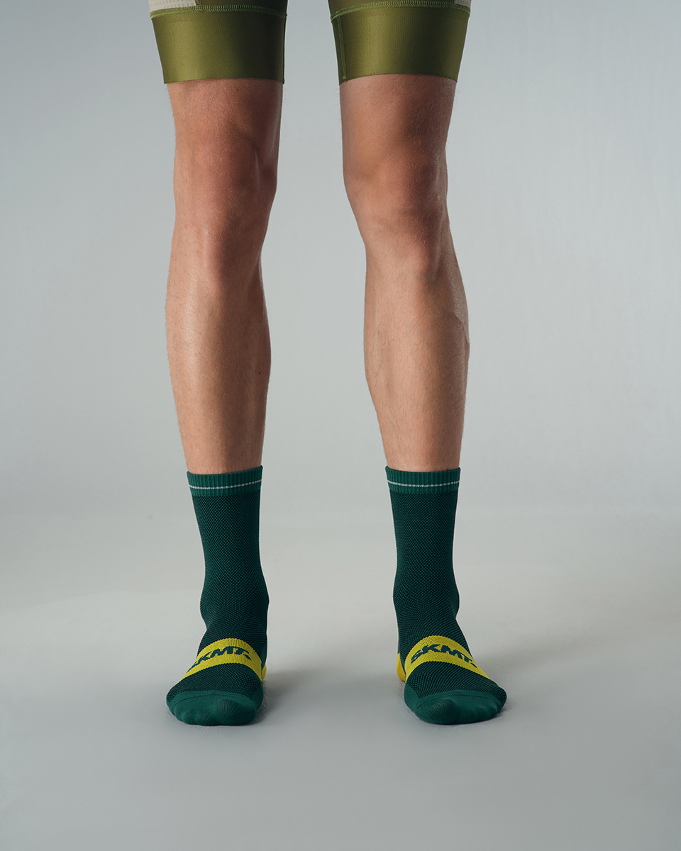 CYCLING SOCKS FLUX BLOCK - DEEP FOREST