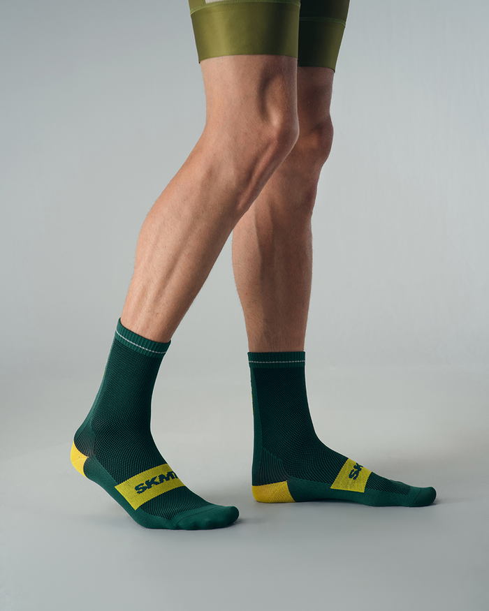 CYCLING SOCKS FLUX BLOCK - DEEP FOREST