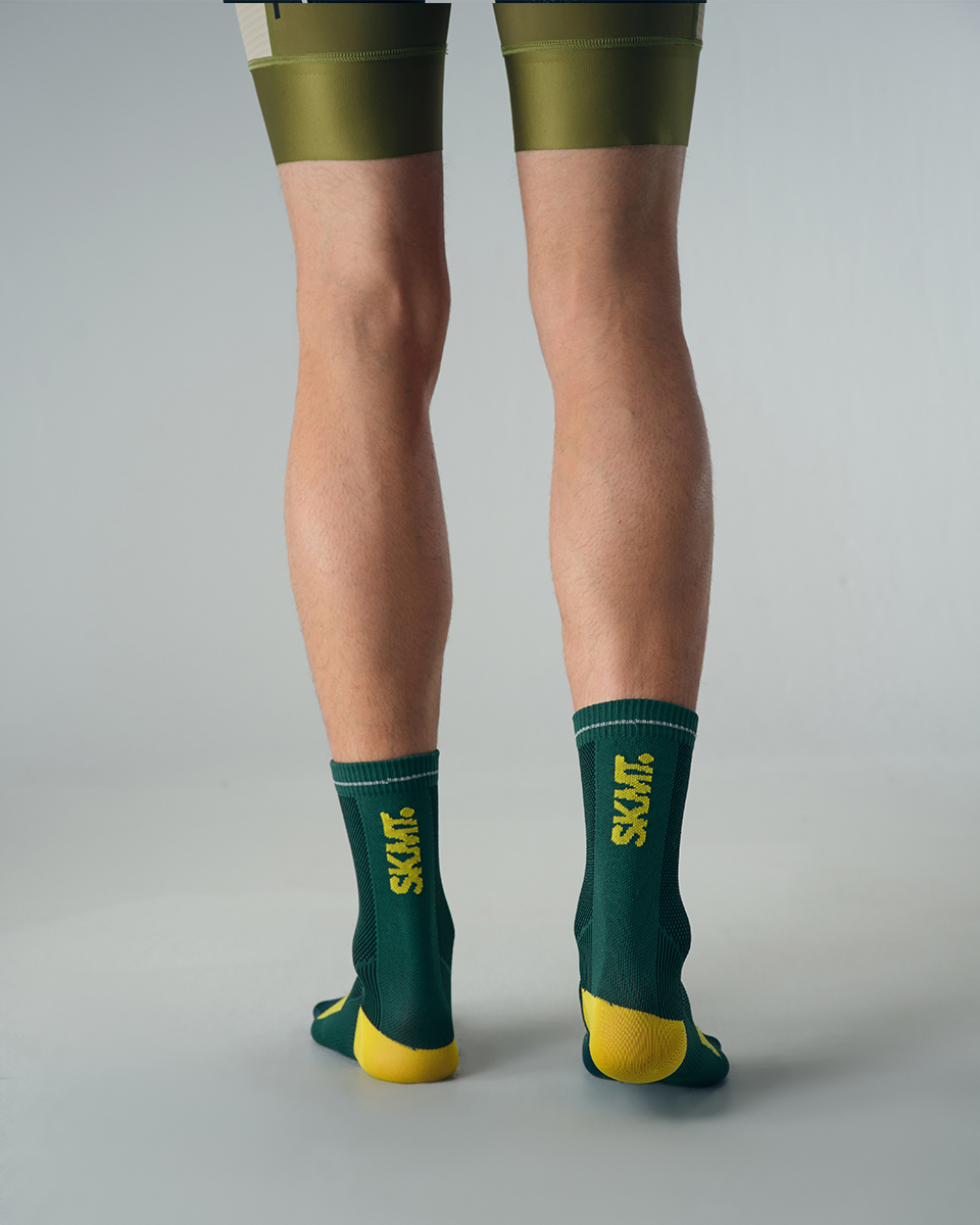 CYCLING SOCKS FLUX BLOCK - DEEP FOREST