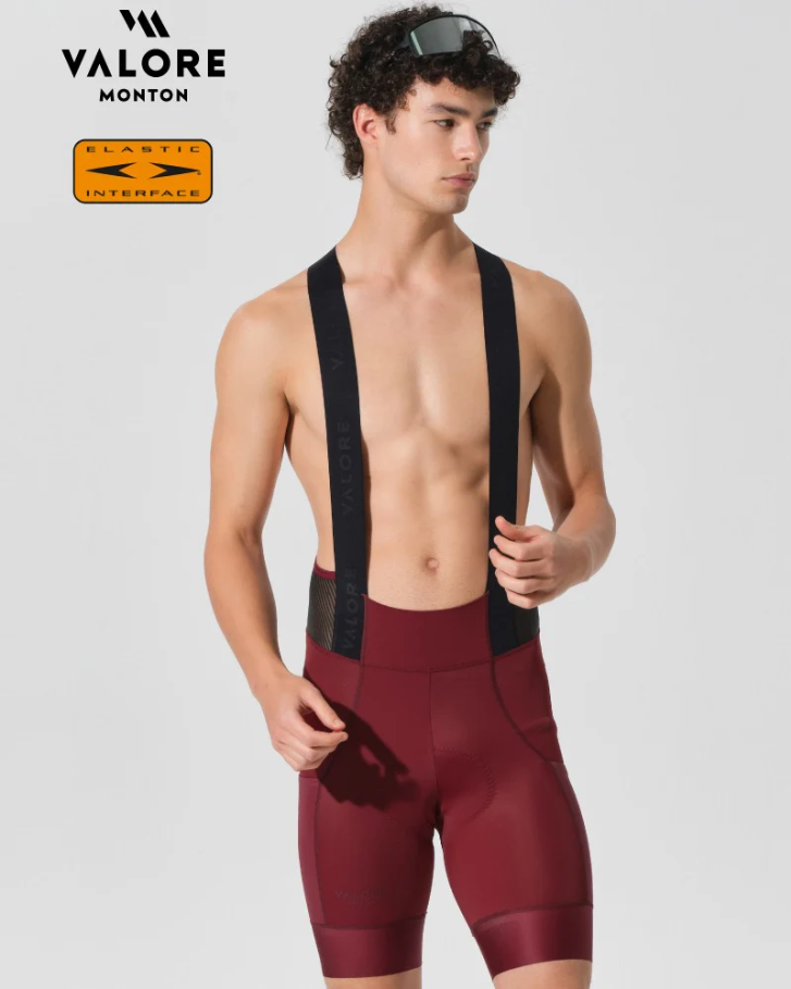 VALORE MONTON MENS BIB SHORTS VERSA WINE RED