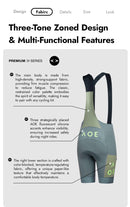 MENS BIB SHORTS STRAORDINARIO MISTY GREEN