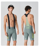 MENS BIB SHORTS STRAORDINARIO MISTY GREEN